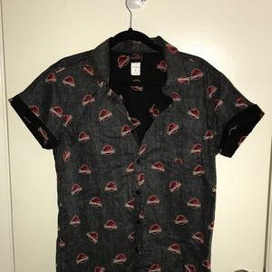 Jurassic Park Button Up Shirt
